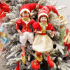 Elf Couple Plush Dolls: Festive Tree Ornaments ATHLEXES