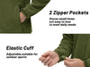 TACVASEN Men's Winter Windproof Fleece Jacket with Multi-Pockets ATHLEXES
