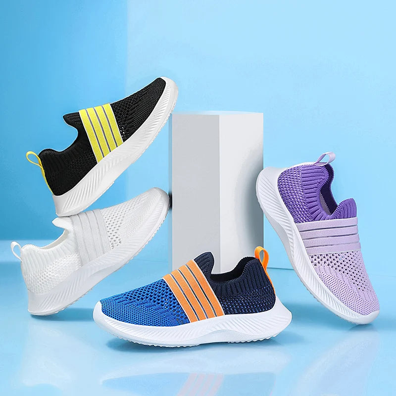 CoolBlue Kids Mesh Running Sneakers ATHLEXES