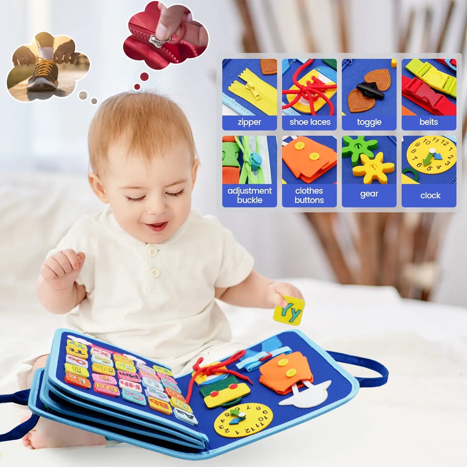 Felt Learning Board Busy Board ATHLEXES