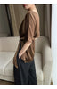 Chic Satin Half Sleeve Blouse for Women ATHLEXES