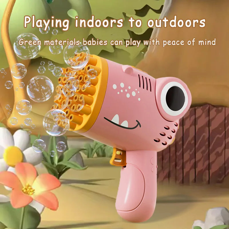DinoBurst 40 Hole Electric Bubble Machine ATHLEXES