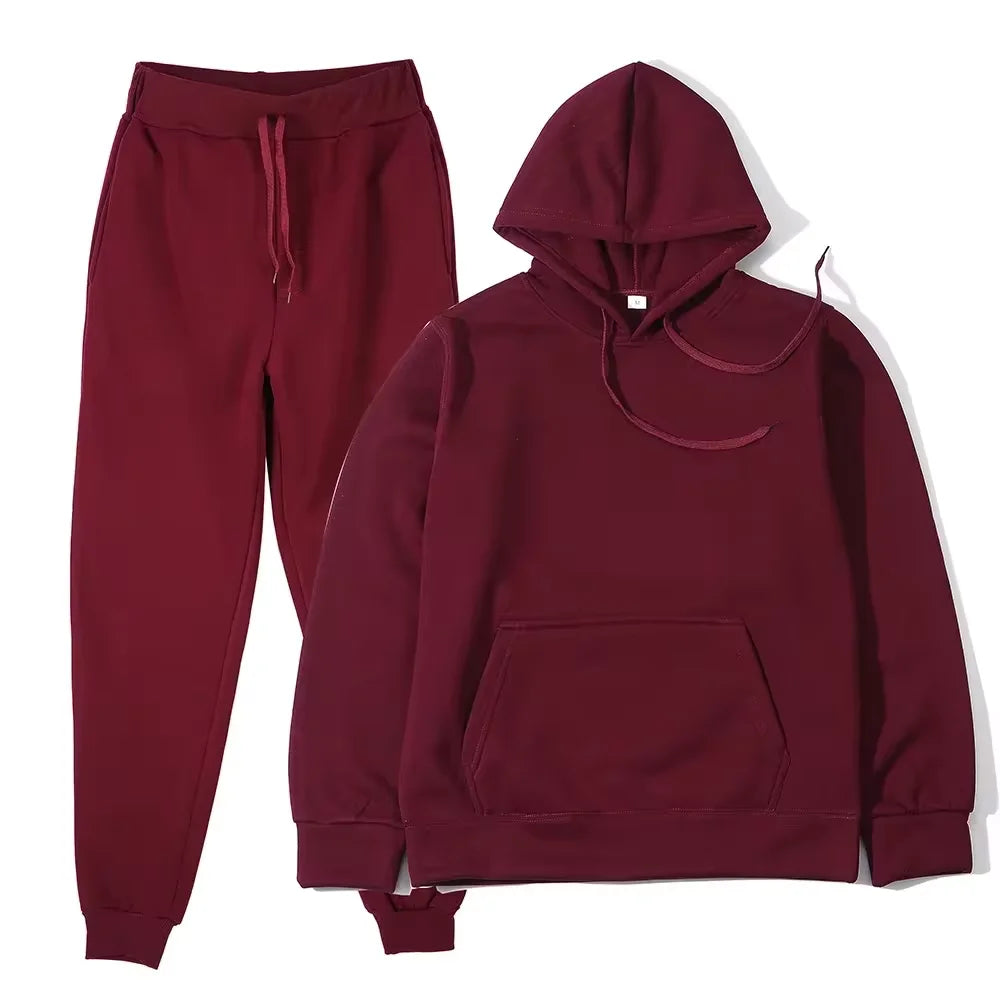 Velvet Warm Hoodie and Jogging Pants Set ATHLEXES