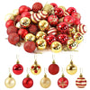 Festive 50Pcs 4cm Christmas Baubles for 2024 Decor ATHLEXES