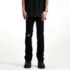 Gothic Vibe Ripped Denim Bell Bottom Trousers ATHLEXES