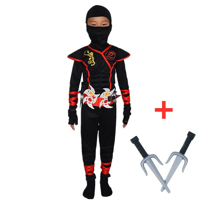 Ninja Warrior Deluxe Costume with Accessories for Kids ATHLEXES