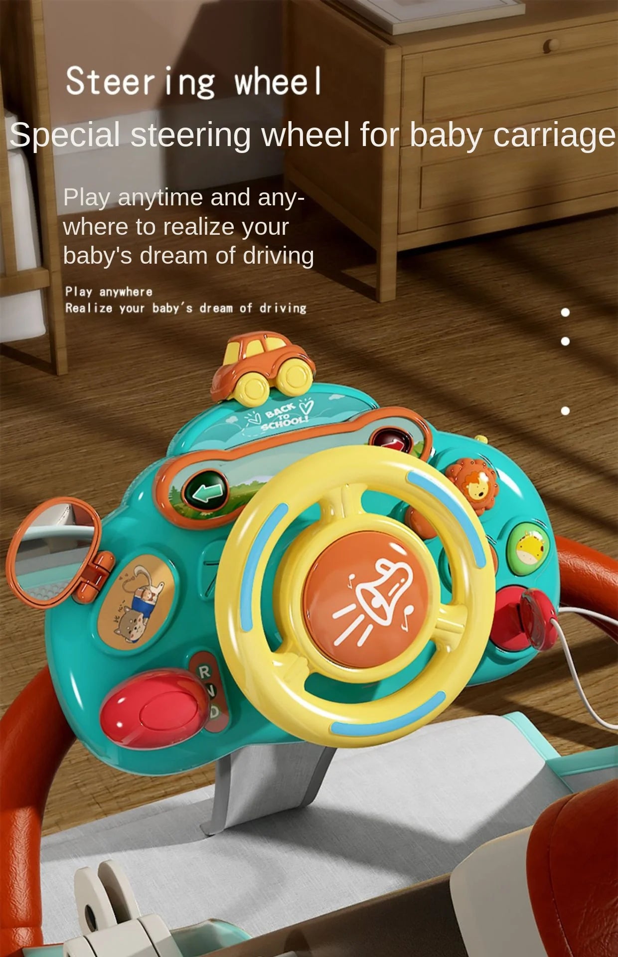 ToddlerDrive Electric Steering Wheel Toy ATHLEXES