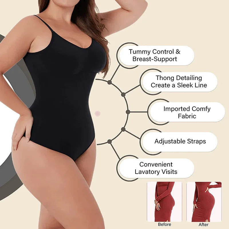 SculptSilhouette Seamless Shapewear Bodysuit ATHLEXES