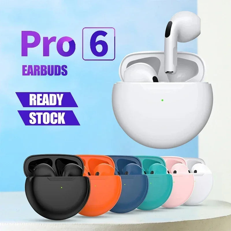 Air Pro 6 Mini TWS Bluetooth Earbuds with Mic ATHLEXES