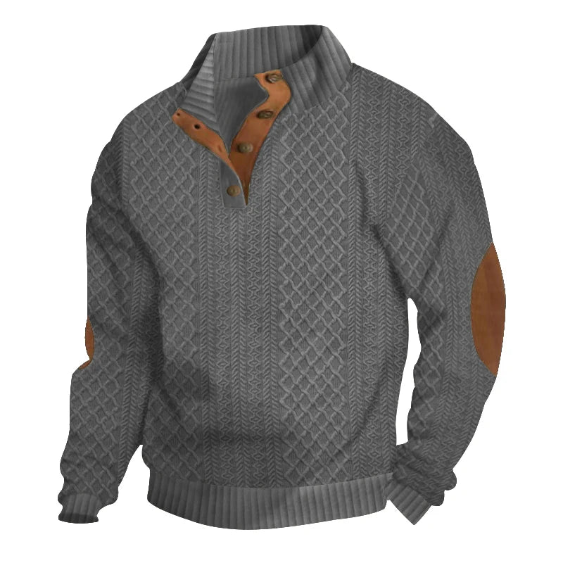 Euro Code Casual Jacquard Knitted Sweater ATHLEXES