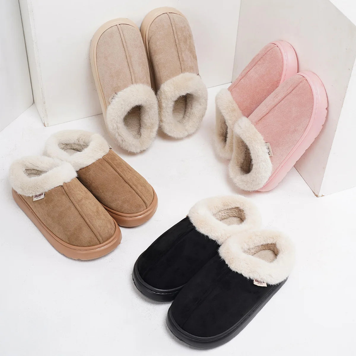 Kidmi Plush Winter House Shoes for Women and Men ATHLEXES