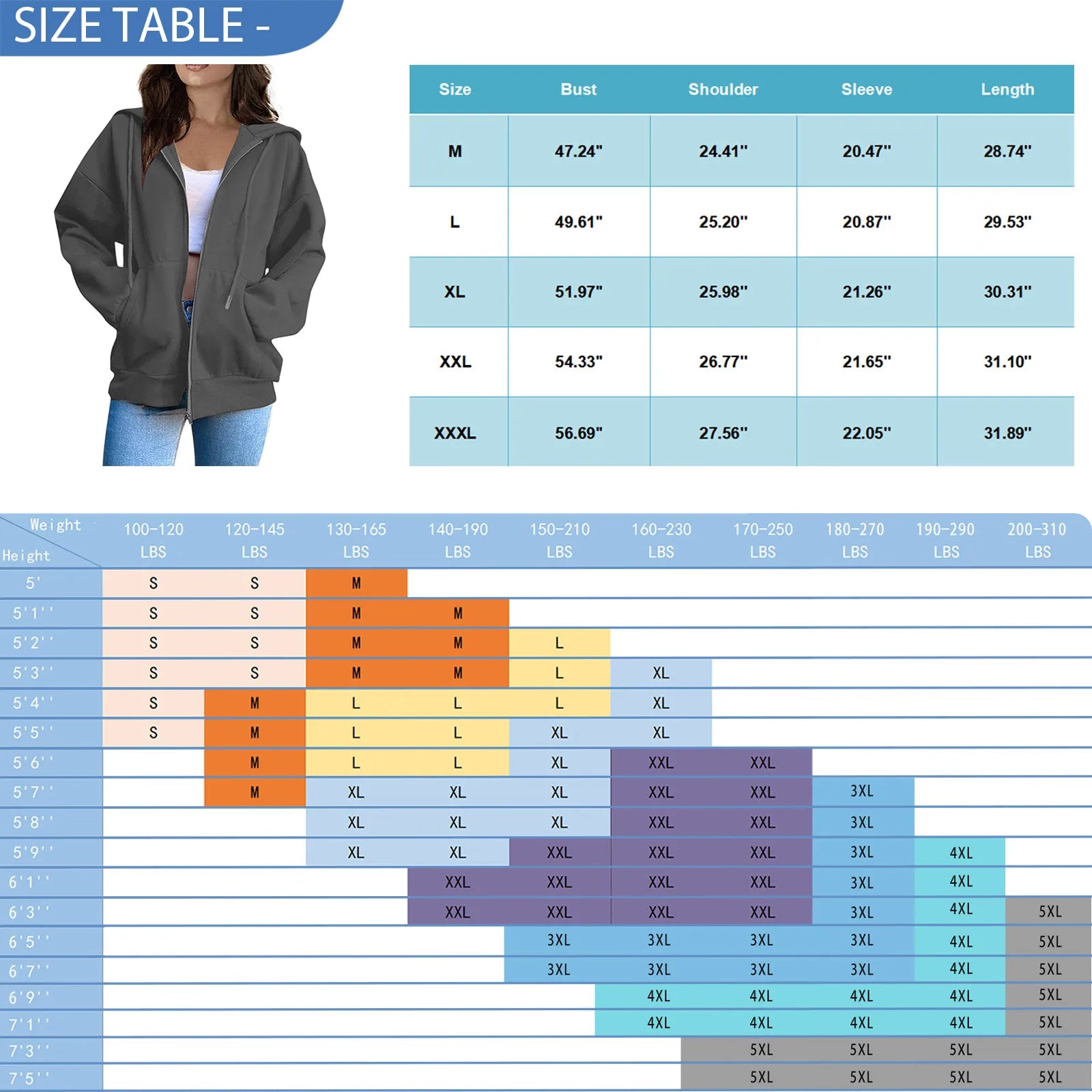 Chic Comfort 2024 Zip-Up Warm Hooded Sweatshirt for Women ATHLEXES