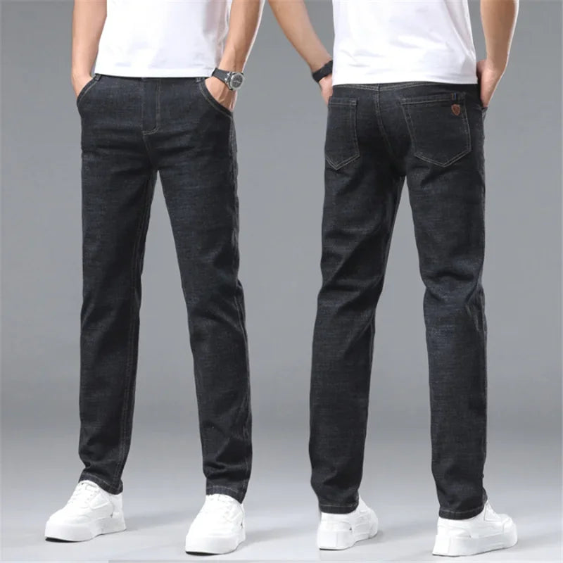 Classic Stretch Straight Fit Denim Jeans for Men ATHLEXES