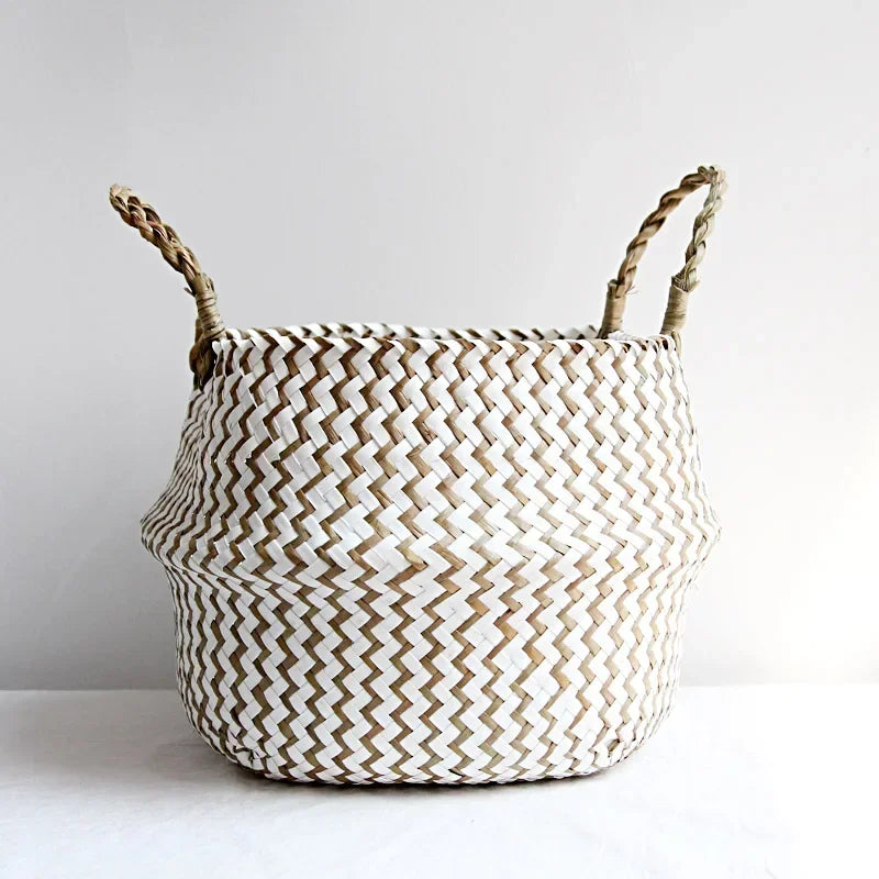 Chic Lace Burlap Flower Girl Basket Decor ATHLEXES