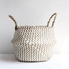 Chic Lace Burlap Flower Girl Basket Decor ATHLEXES