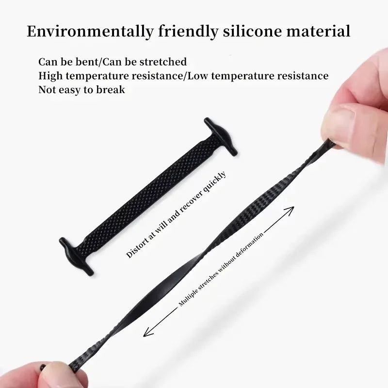 No-Tie FlexiShoelaces 16pcs for Sneakers & Sports ATHLEXES
