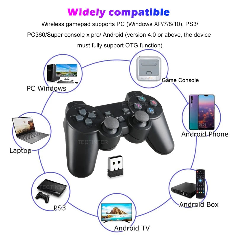 TECTINTER 2.4G Wireless Gamepad Controller ATHLEXES