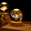 Luminous Saturn 3D Solar System Crystal Sphere ATHLEXES