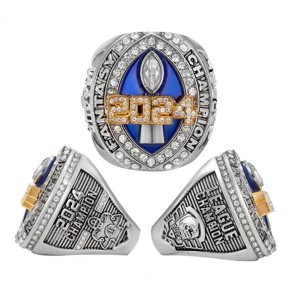 2024 Fantasy Football League Champion Trophy Ring Set ATHLEXES