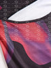 Chic Print Long Dress with Drooping Collar ATHLEXES