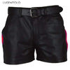 Urban Luxe PU Leather Shorts for Men ATHLEXES