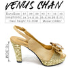 Royal Blue Elegance: Venus Chan Heel & Bag Set ATHLEXES