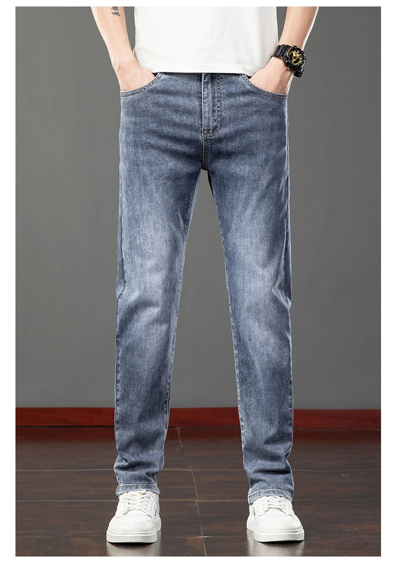 Classic Fit Men's Slim Stretch Denim Jeans ATHLEXES