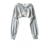 Chic Y2K Irregular Crop Hoodie for Trendy Women ATHLEXES