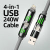 MaxCharge 4-in-1 USB Fast Charging Cable ATHLEXES