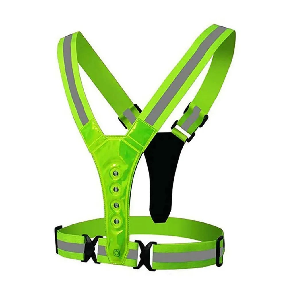 Cycling Illuminated Safety Vest for Night Visibility ATHLEXES