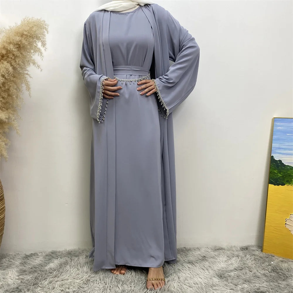 New Fashion Muslim Women Two-Piece Dress Set ATHLEXES