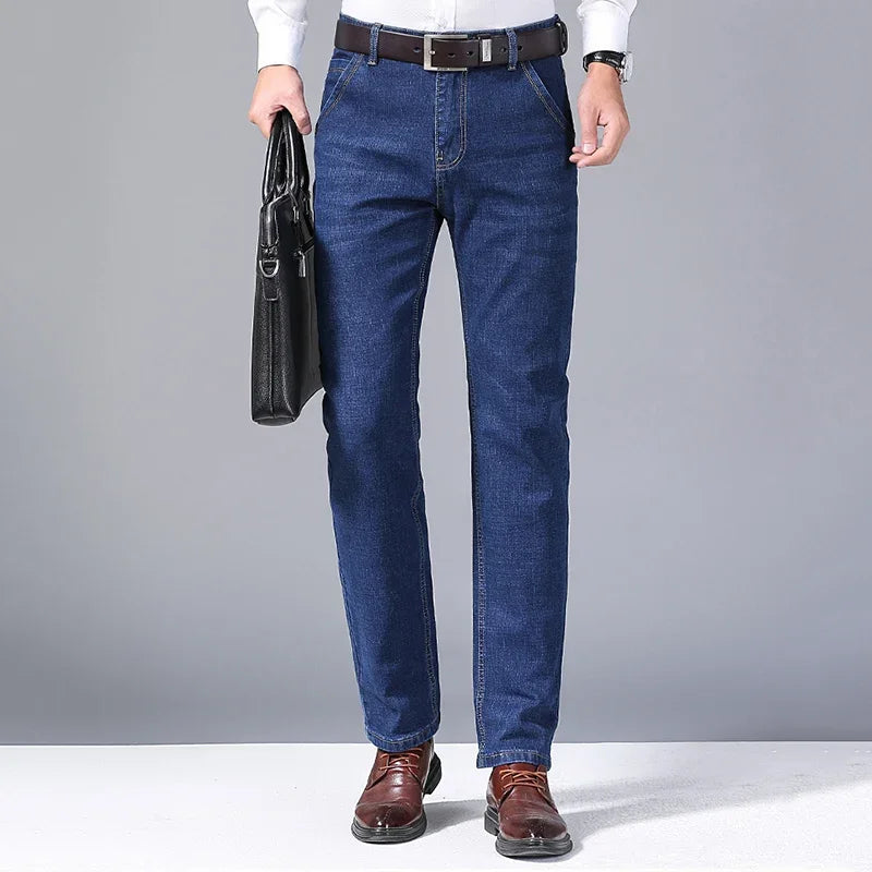 Classic Stretch Straight Fit Denim Jeans for Men ATHLEXES
