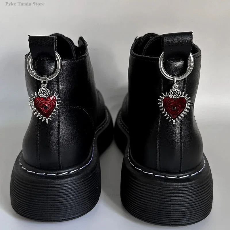 Chic Star and Heart Metal Shoe Buckles ATHLEXES