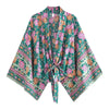 Happie Queens Boho Floral Kimono Bikini Cover-up ATHLEXES