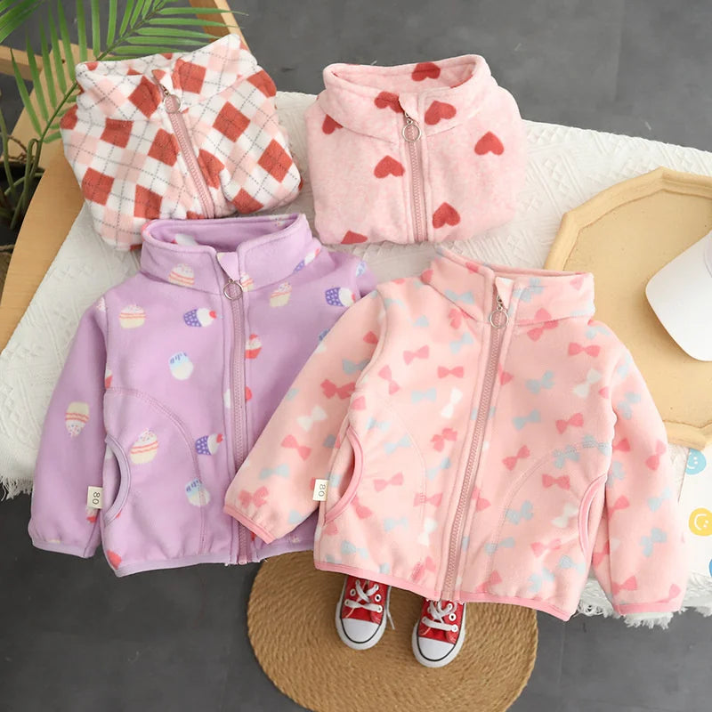 Cozy Chic Thickened Jacket for Girls' Winter Fun ATHLEXES