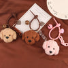 Plush Poodle Keychain Charm for Stylish Accessories ATHLEXES