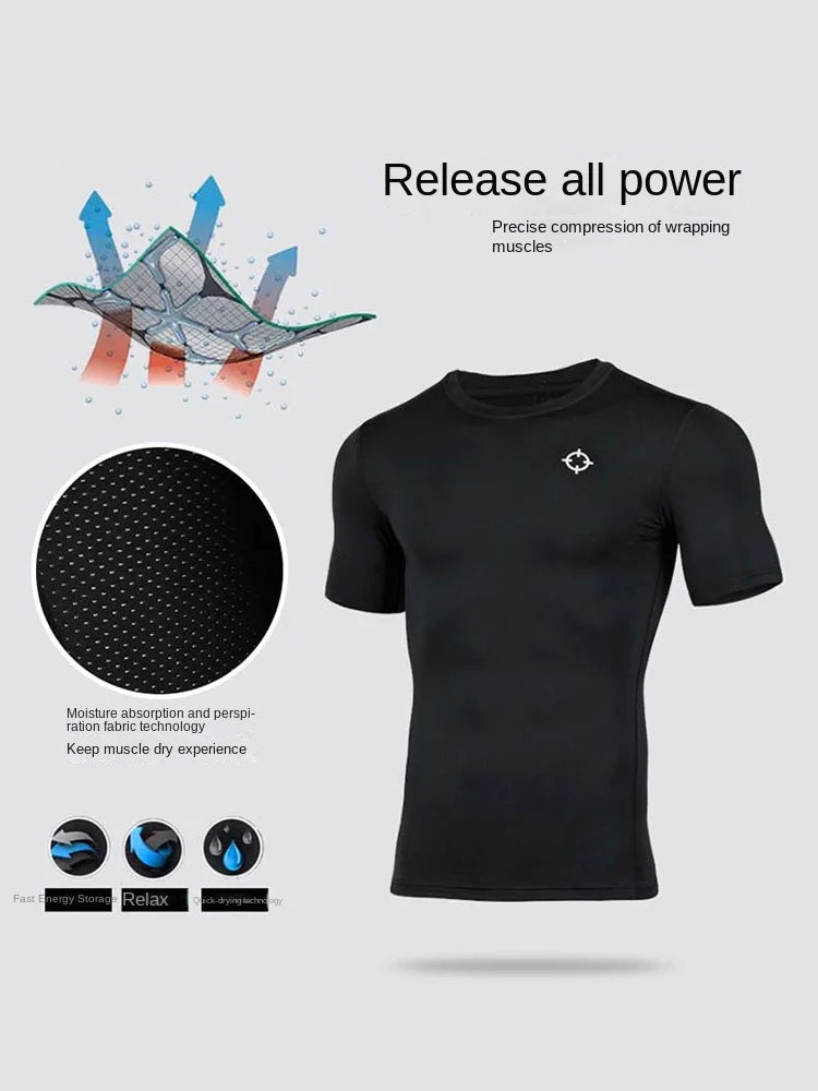 RIGORER Quick Dry Compression Gym T-Shirt for Men ATHLEXES
