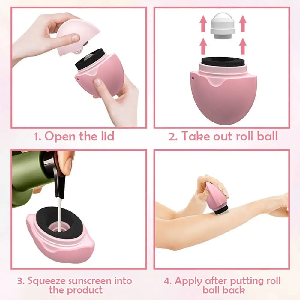 SleekSun Refillable Sunscreen Roller Applicator ATHLEXES