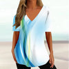 WaveCurve 3D Print V-Neck Tee ATHLEXES