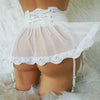 Seductive Sheer Lace Black Lingerie Skirt for Women ATHLEXES