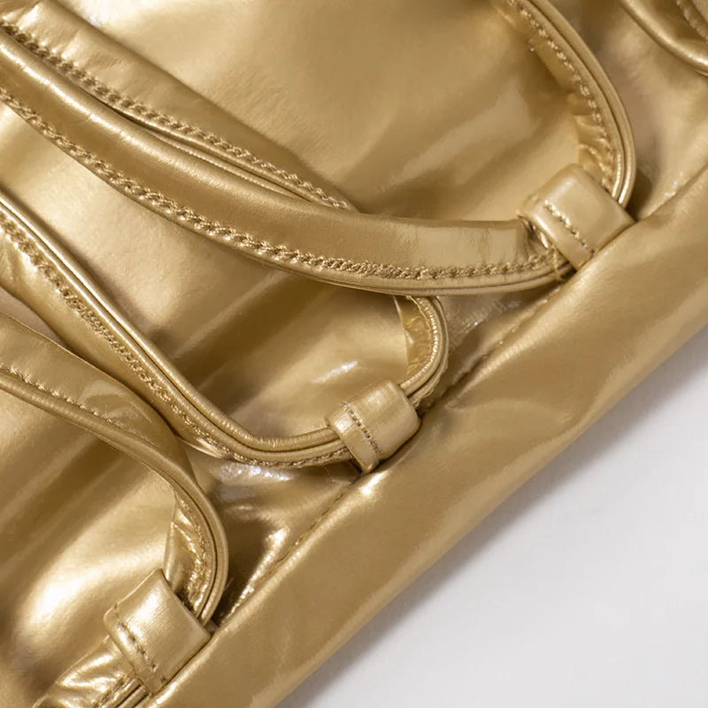 Goddess Glam Metallic Corset Top ATHLEXES