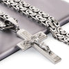 Divine Faith Stainless Steel Jesus Cross Necklace ATHLEXES