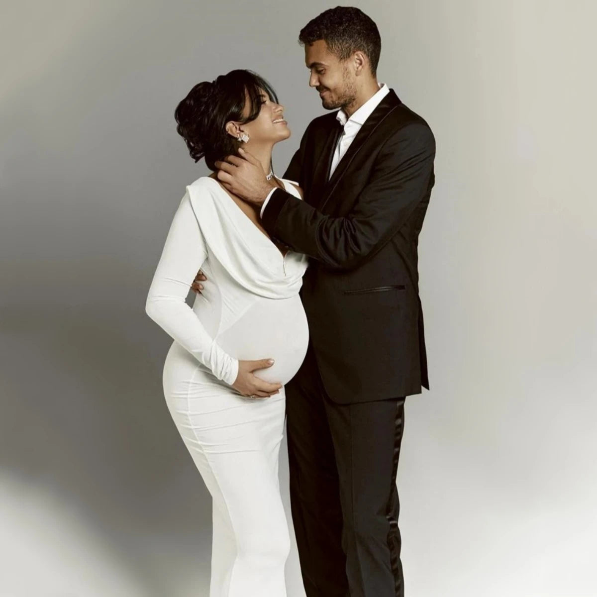 Elegant Maternity Bodycon Dress for Baby Shower ATHLEXES