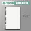 Refillable A4 A5 B5 Spiral Loose Leaf Notebook ATHLEXES