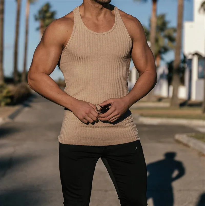 Clifford Menâ??s Summer Fitness Tank Top ATHLEXES