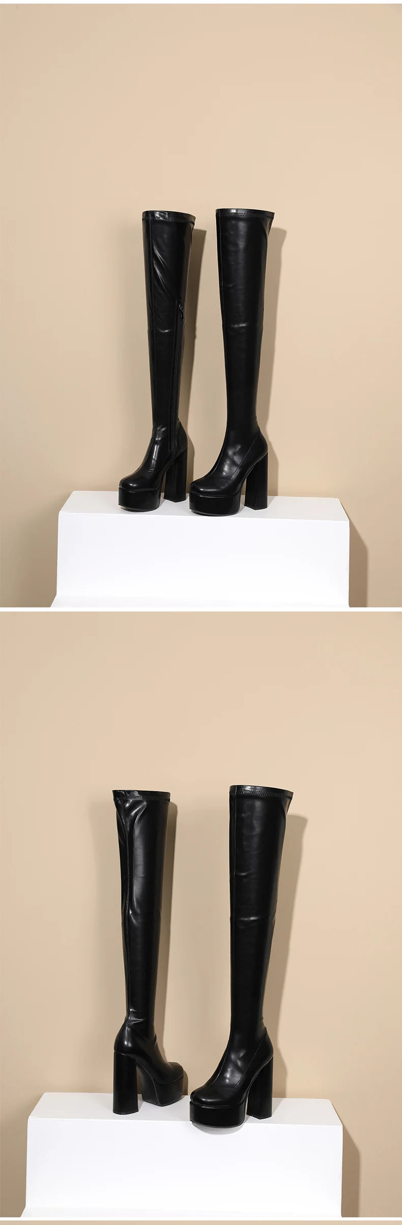 ChicSquare Over-The-Knee High Heel Boots ATHLEXES