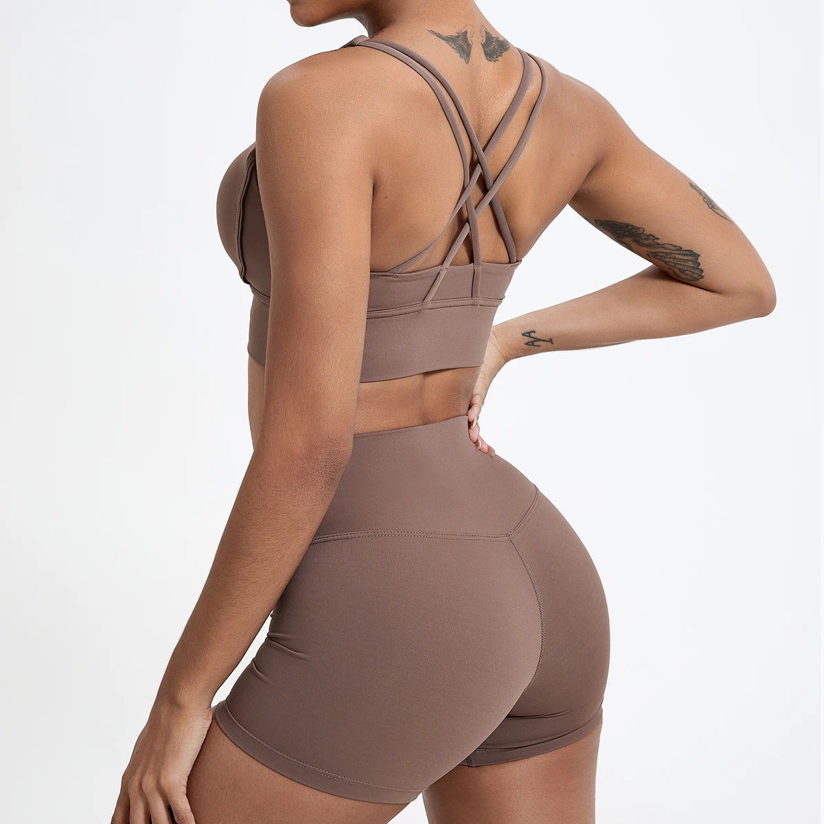 EliteFit Cross Back Sports Bra for Women ATHLEXES