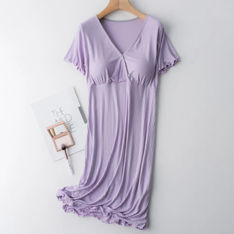 ComfortMaternity Modal Nursing Nightgown ATHLEXES