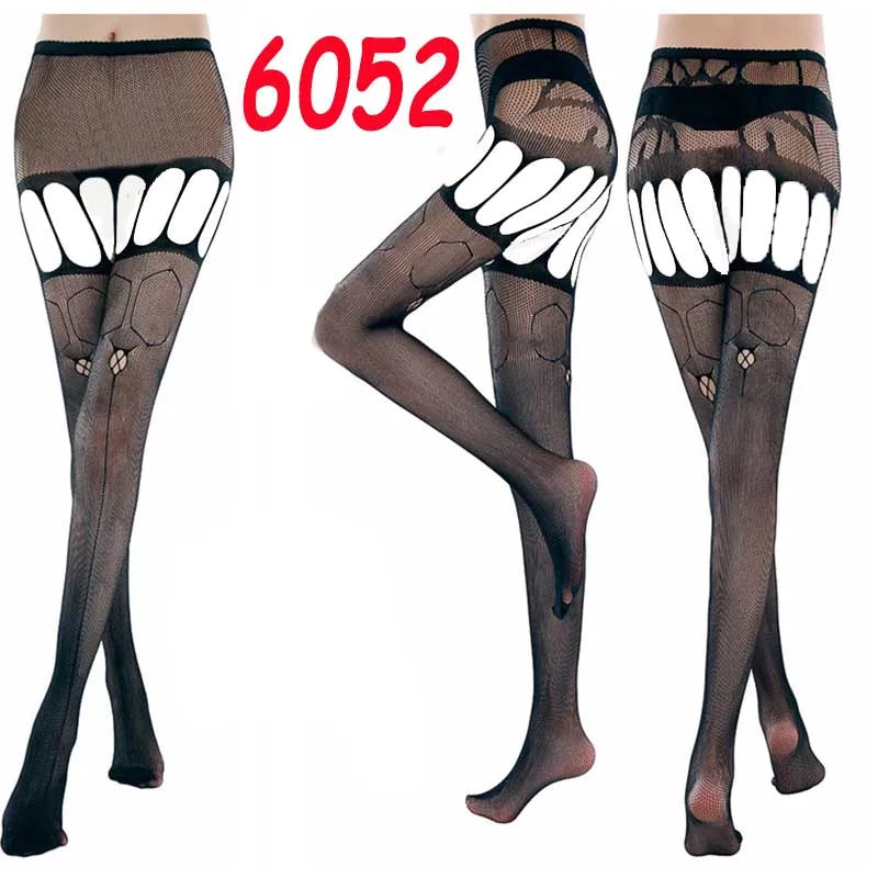 Elegant 19 Styles Lace Tights for Women - Sexy High Waist Fishnet ATHLEXES