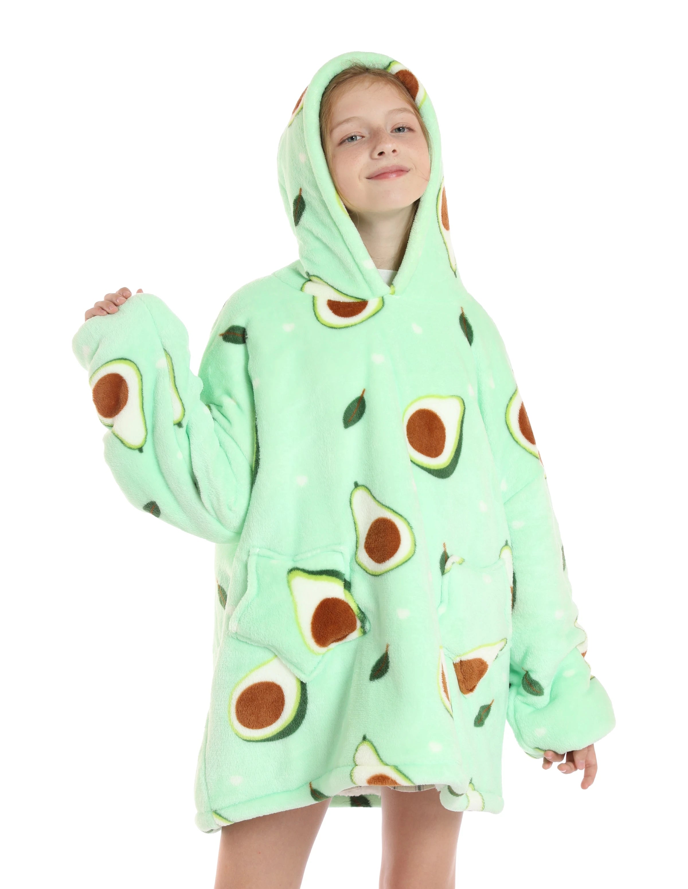 CozyNest Oversized Flannel Hoodie Blanket ATHLEXES
